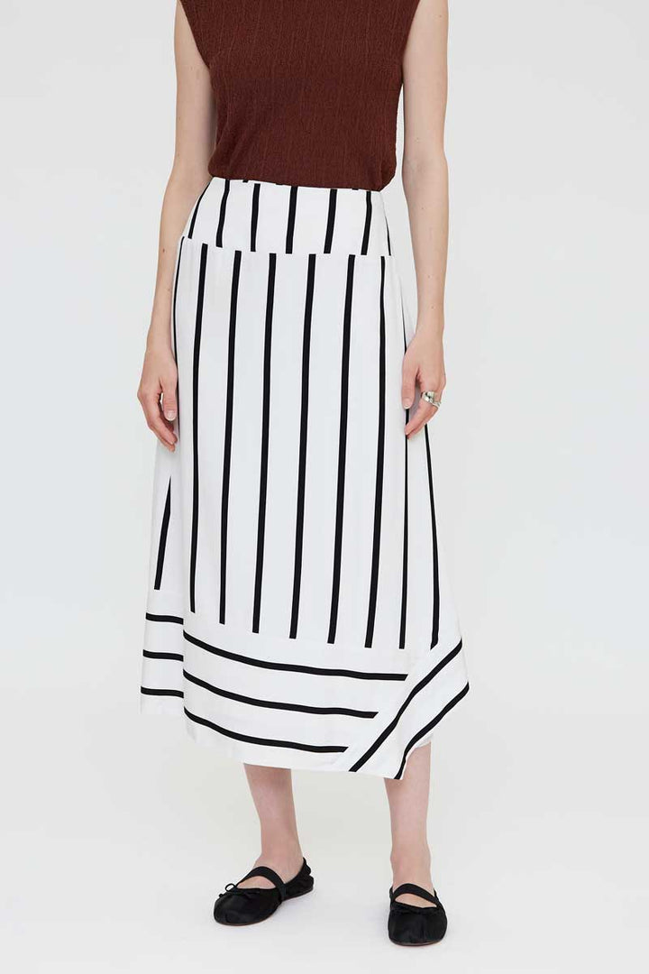Wild Pony | Bold Stripe Midi Wrap Skirt