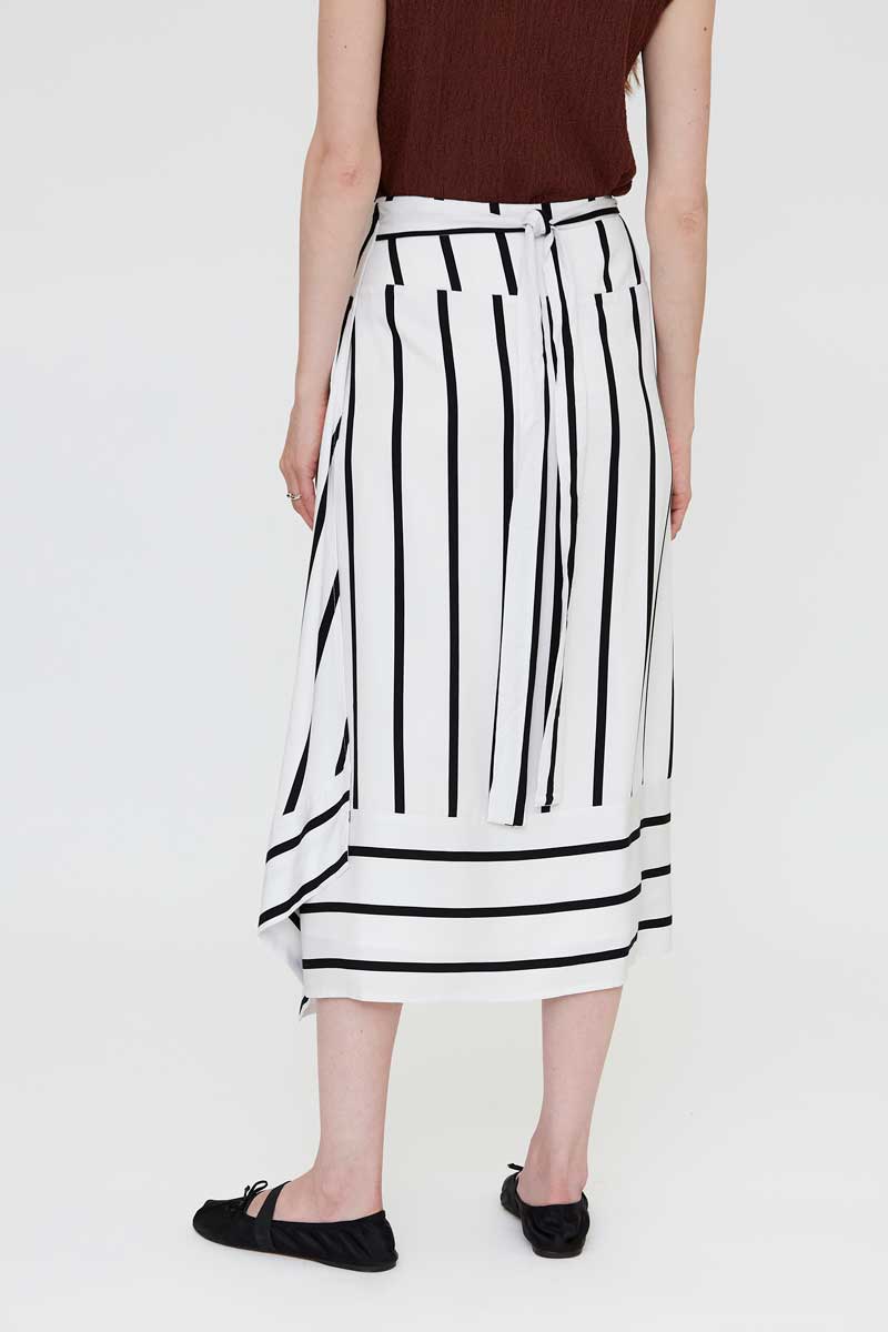Wild Pony | Bold Stripe Midi Wrap Skirt