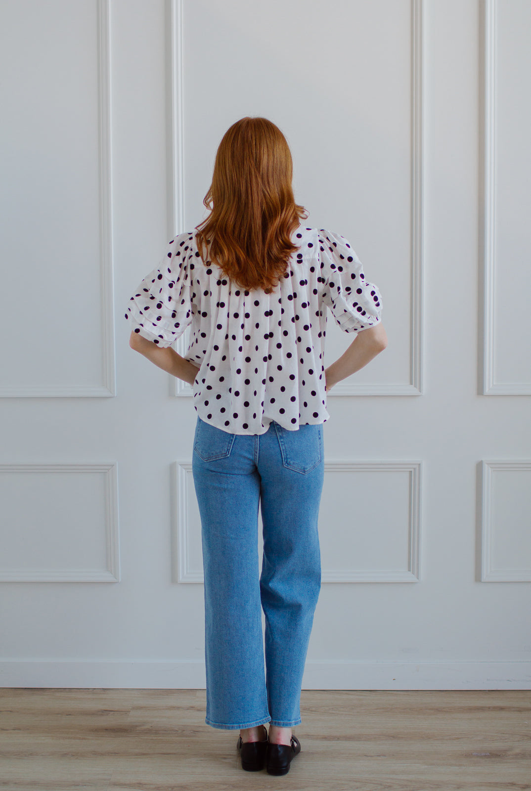 Brynlee Polka Dot Blouse