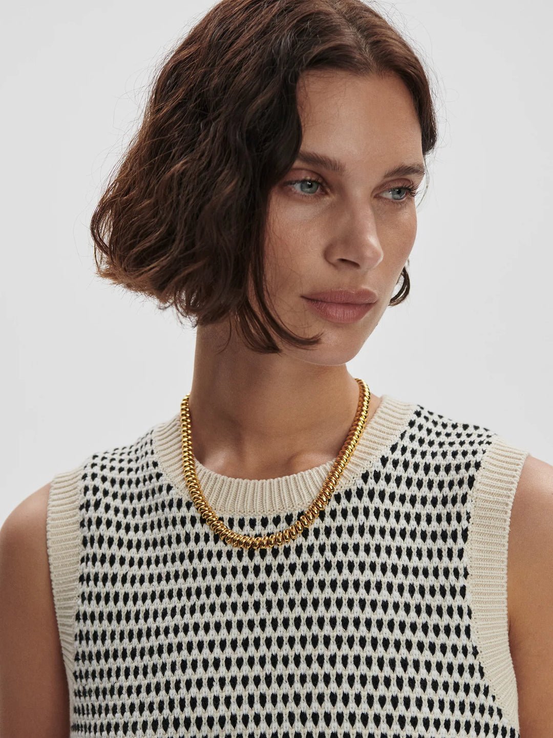 Varley | Knowles Textured Knit Vest - Birch