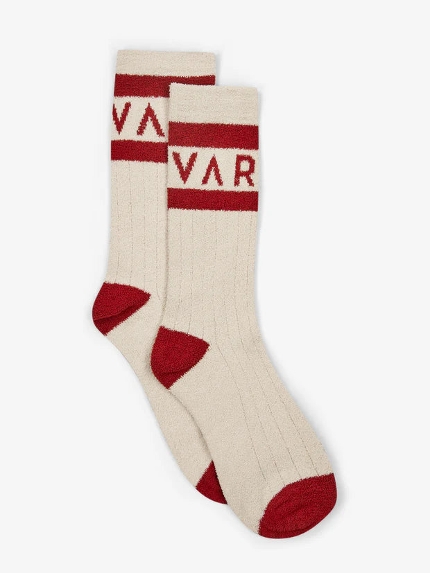 VARLEY | Spencer Sock - Sandshell/Red Dhalia