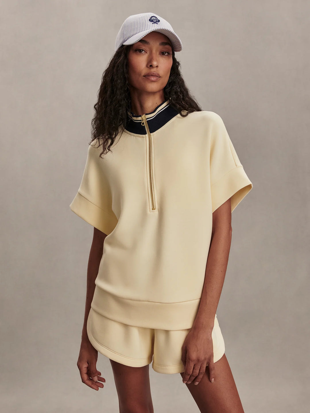 VARLEY | Ritchie Short Sleeve Sweat - Anise Flower