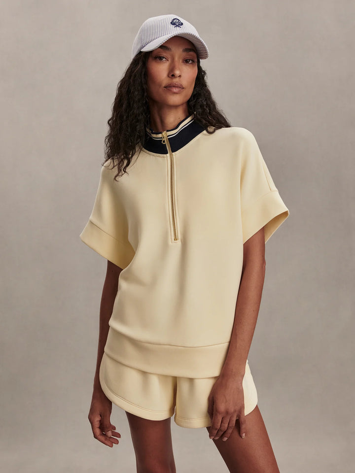 VARLEY | Ritchie Short Sleeve Sweat - Anise Flower
