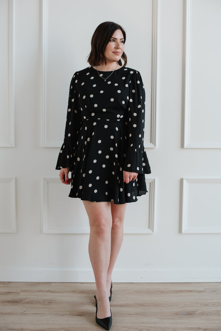 Kaline Polka Dot Mini Dress