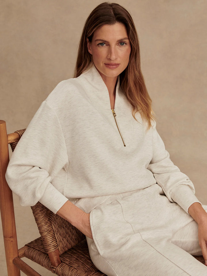 VARLEY | Davidson Sweat -Ivory Marl