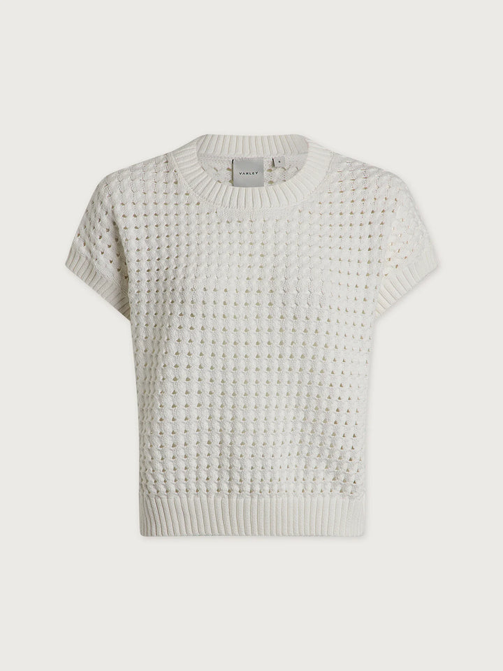 VARLEY | Denny Knit Top - Snow White