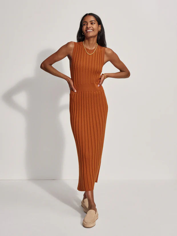 VARLEY | Florian Knit Dress - Almond