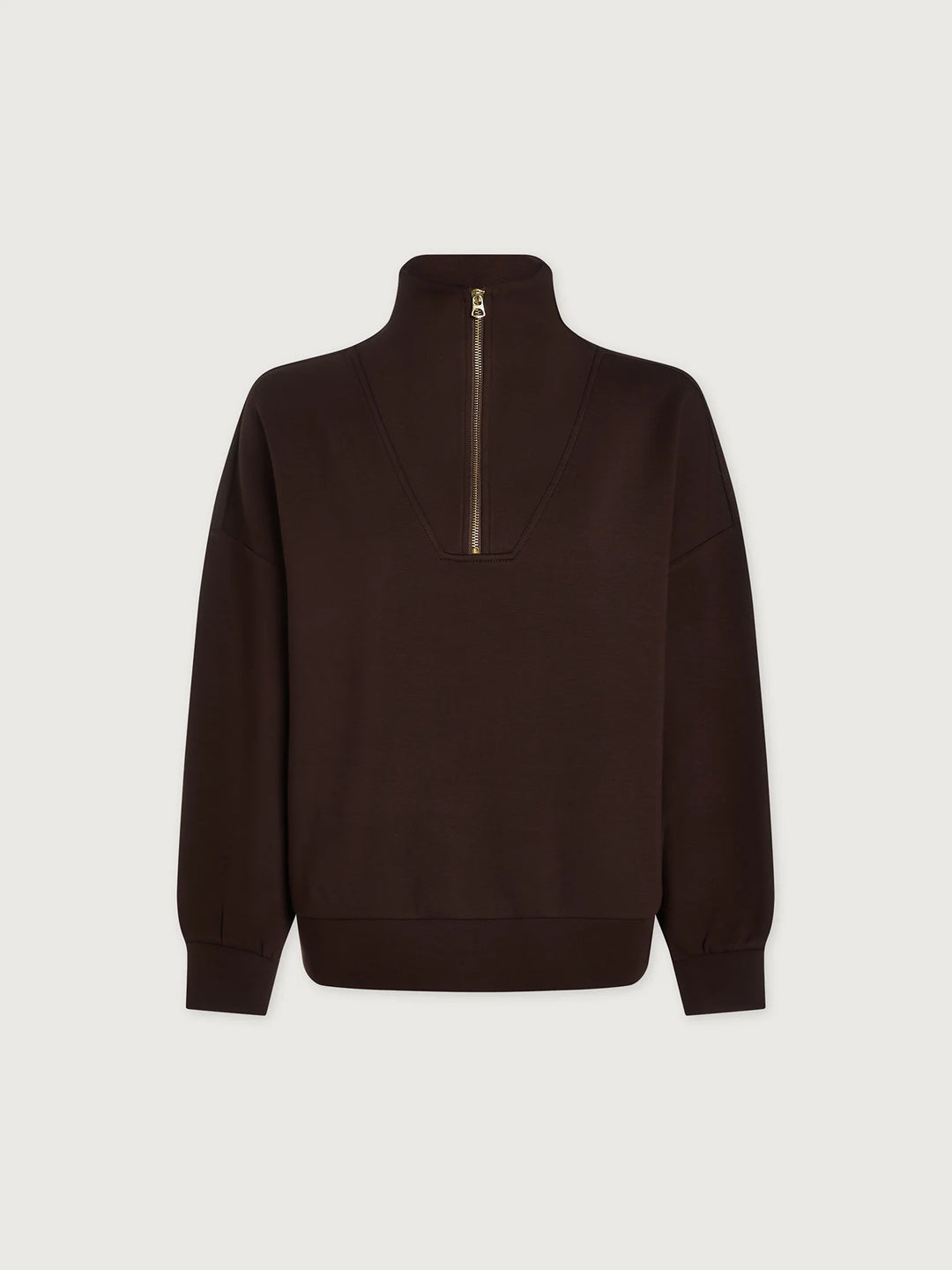 VARLEY | Hawley Half Zip Sweat - Coffee Bean