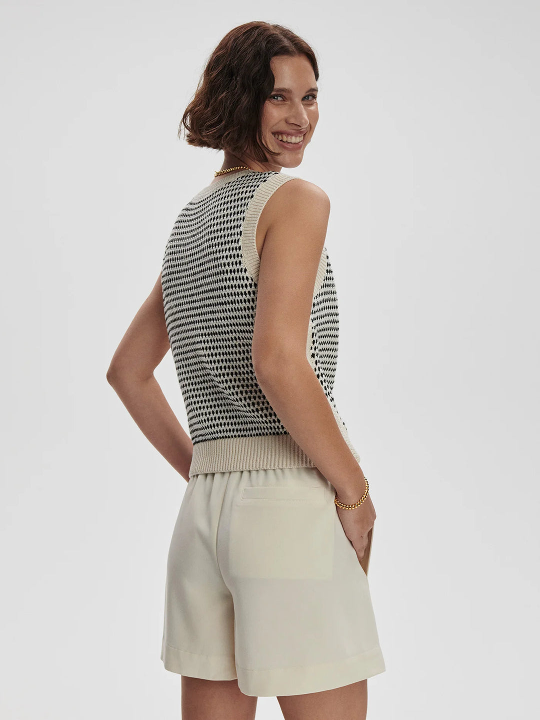 Varley | Knowles Textured Knit Vest - Birch