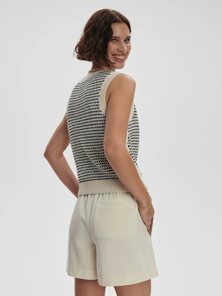 Varley | Knowles Textured Knit Vest - Birch