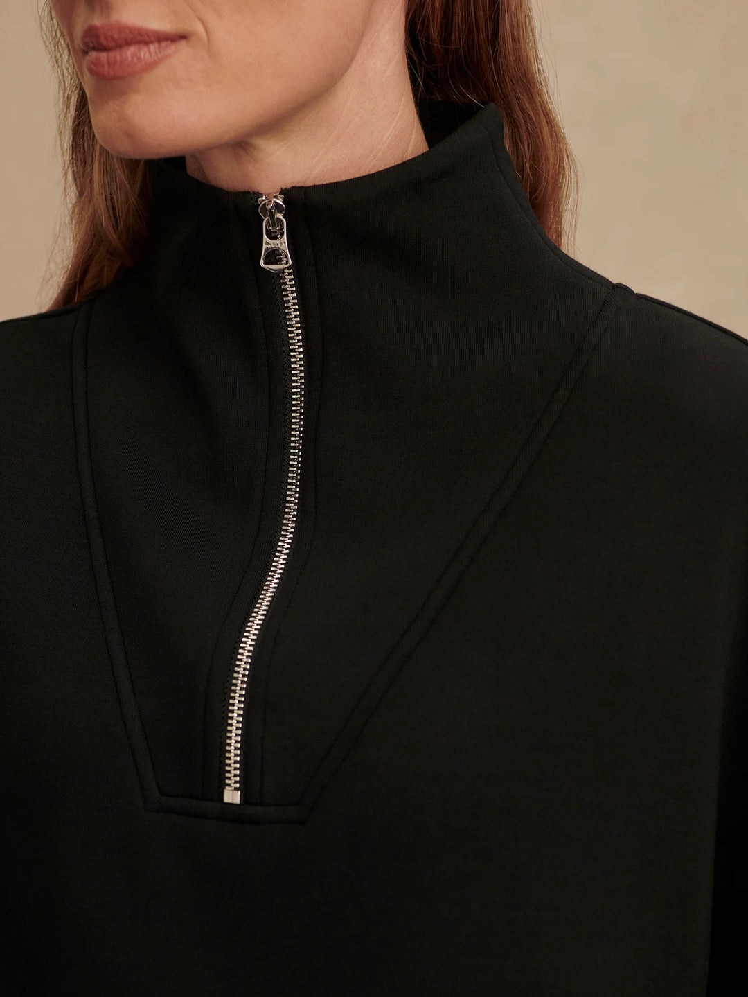 VARLEY | Hawley Half Zip Sweat - Black