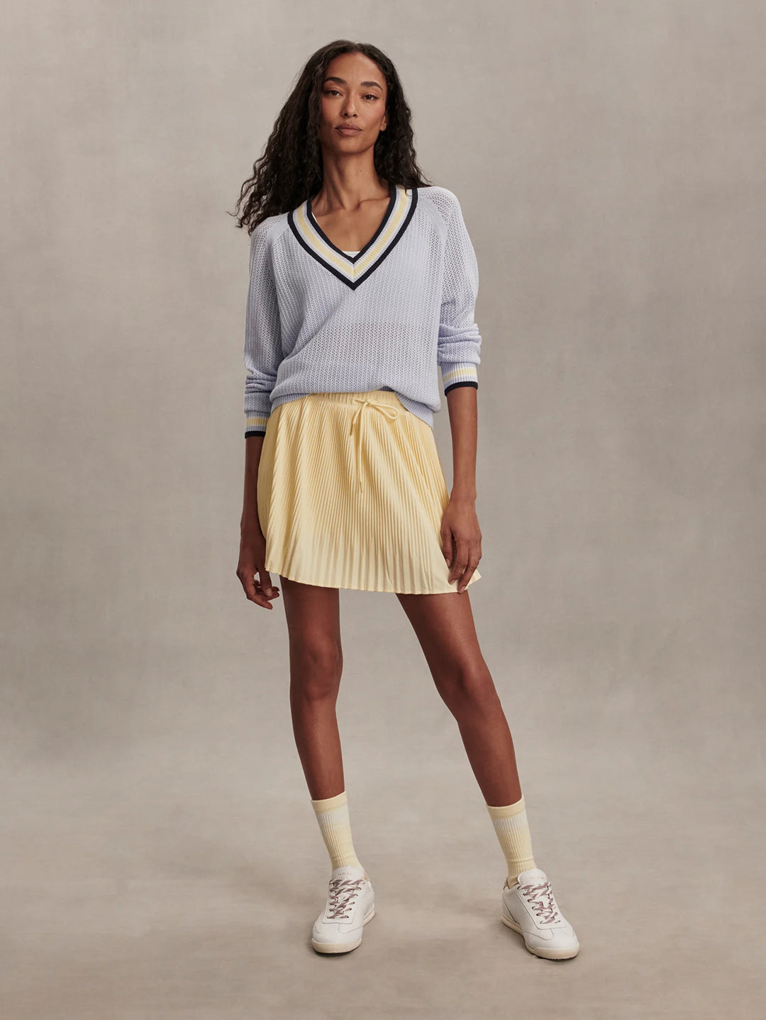 VARLEY | Maurice V-Neck Sweater -  Xenon Blue