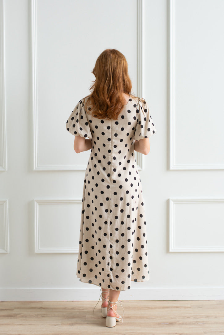 Ella Dot Print Midi