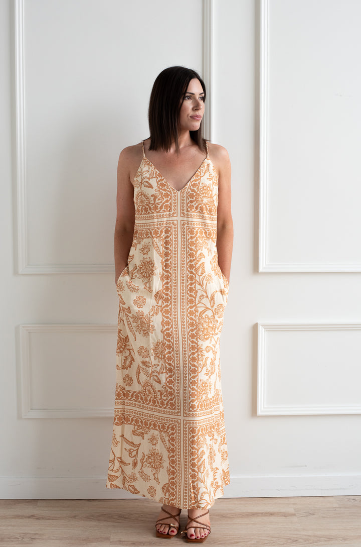 Tile Print Maxi