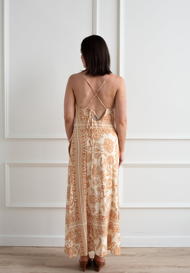 Tile Print Maxi