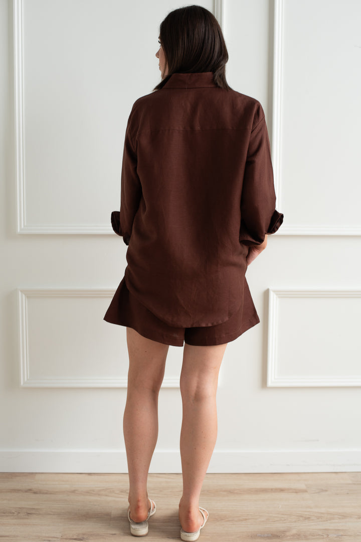 MAD Collection | Linen Button Down - Cafe Lido