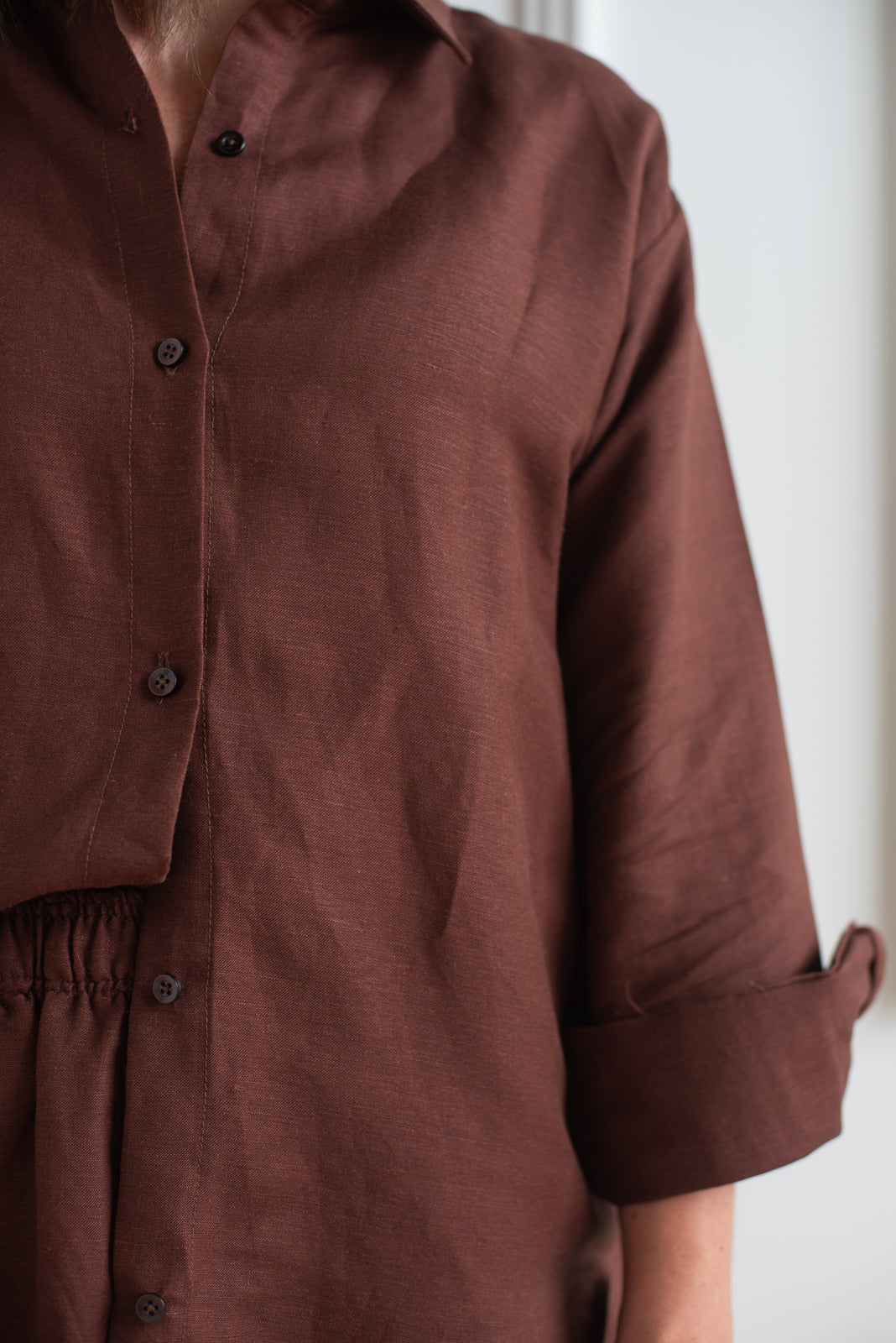 MAD Collection | Linen Button Down - Cafe Lido