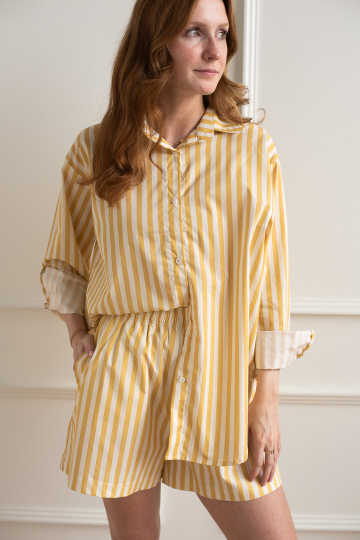 MAD Collection |  Poplin Short - Cabana Stripe