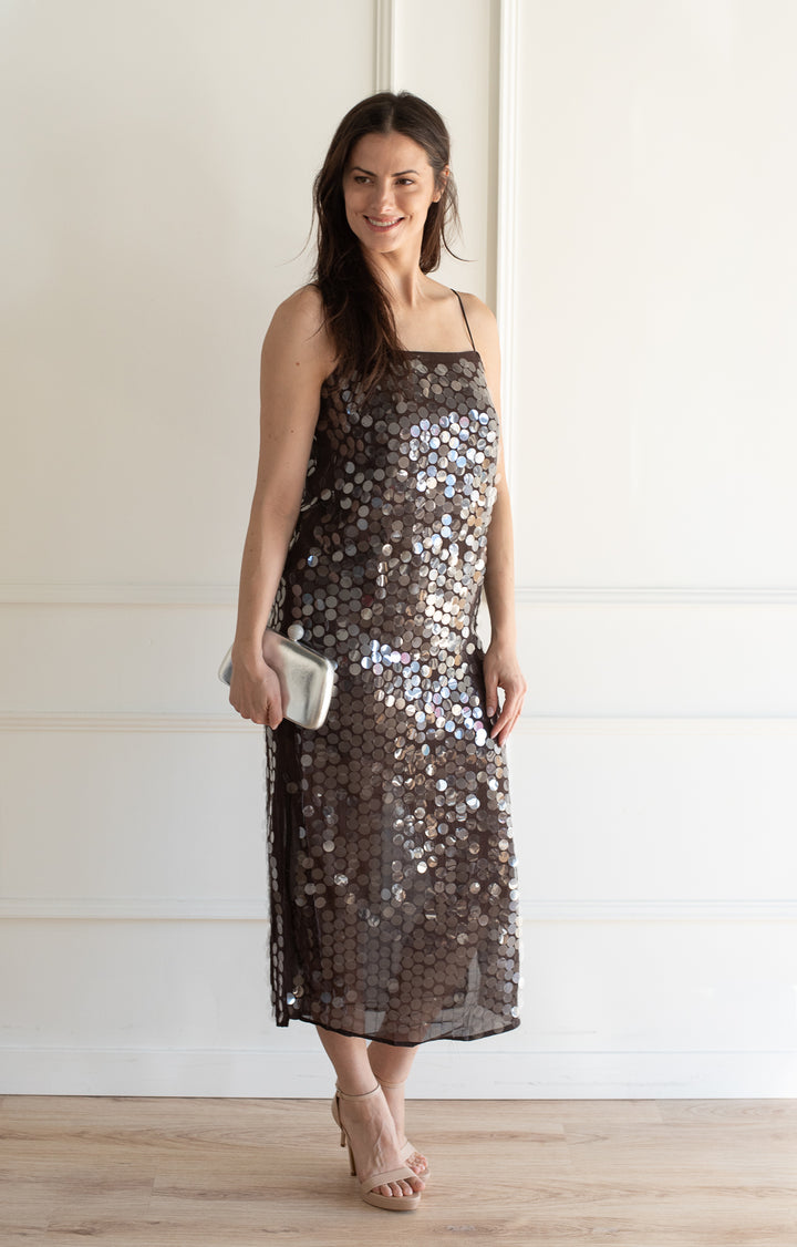 Snow Globe Sequin Midi