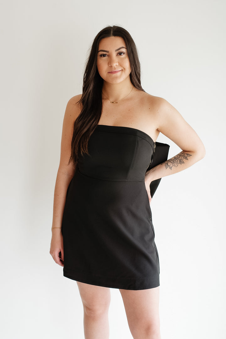 The Big Bow Dress - Black