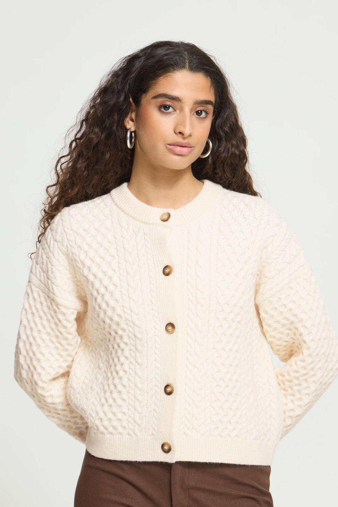 ICHI | Damina Cardigan - Birch