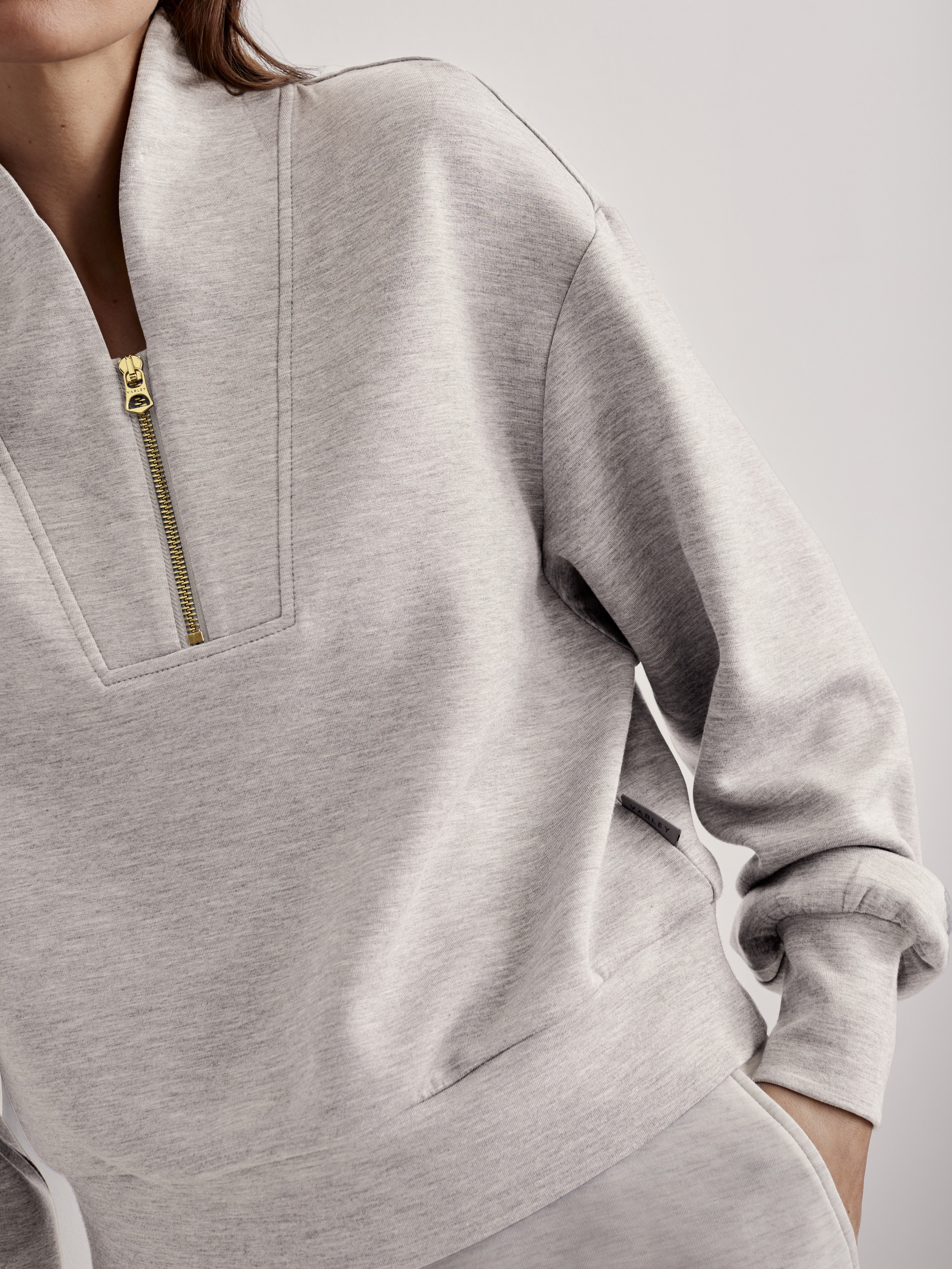 VARLEY | Davidson Sweat -Ivory Marl – madaboutstyle
