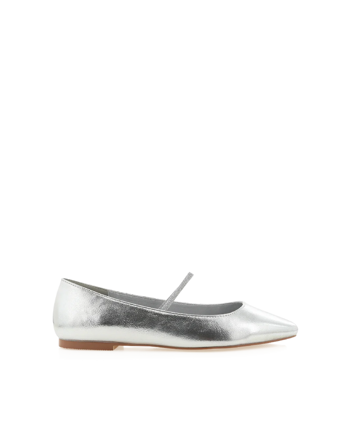 Finnick Ballet Flats -Silver