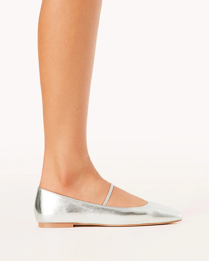 Finnick Ballet Flats -Silver