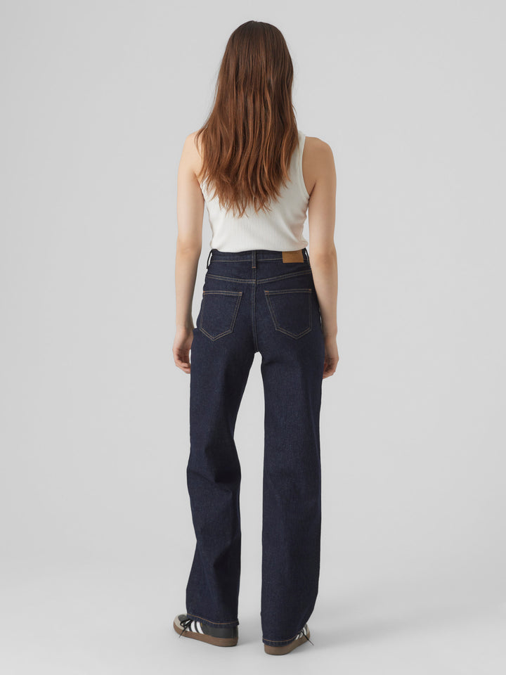 Vero Moda | Tessa High Rise Straight Jean - Dark Denim