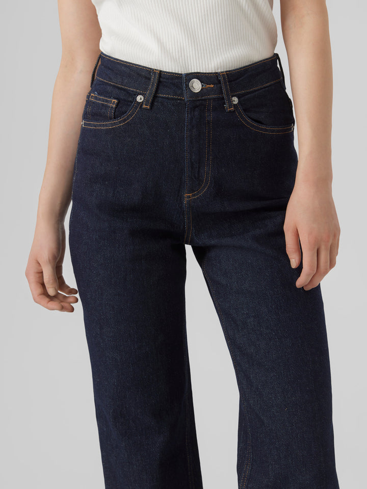 Vero Moda | Tessa High Rise Straight Jean - Dark Denim