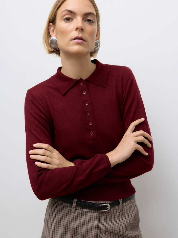 Vero Moda | Merlot Knit Polo