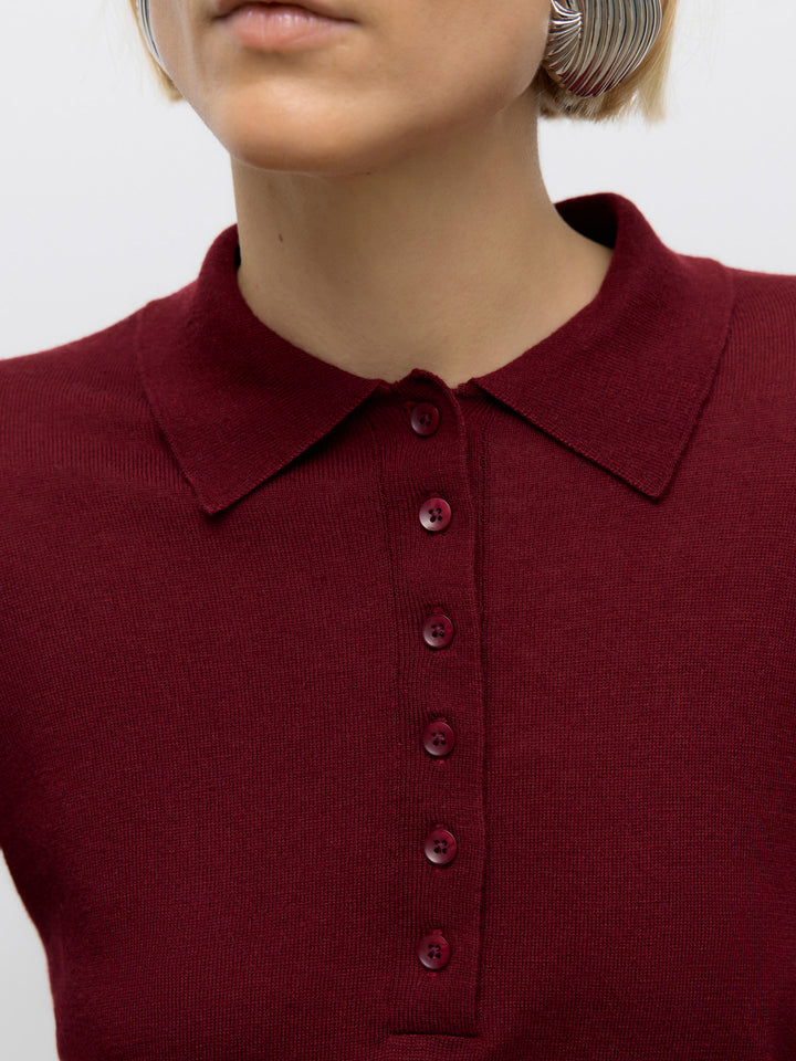 Vero Moda | Merlot Knit Polo