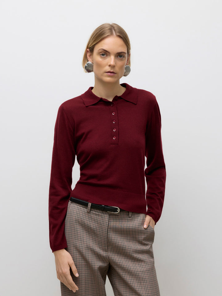 Vero Moda | Merlot Knit Polo
