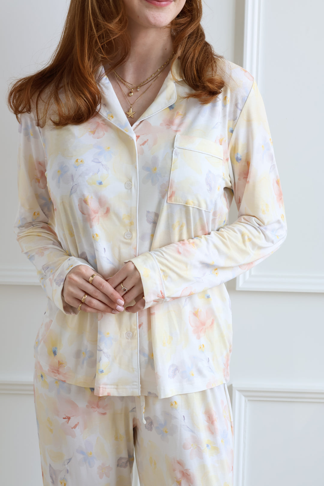 Anniversary Pajama Set - Birdie Floral