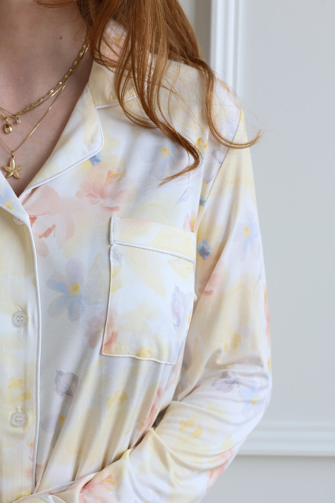 Anniversary Pajama Set - Birdie Floral