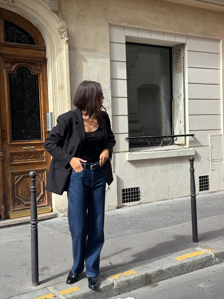 ICHI | Fava Oversized Blazer - Black