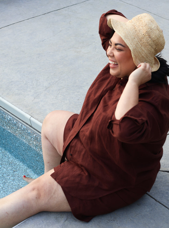 MAD Collection | Linen Short - Cafe Lido