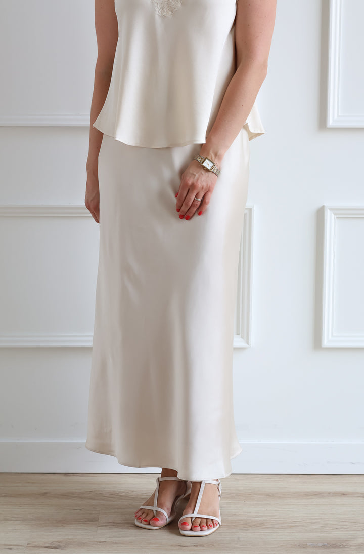 Champagne Slip Skirt