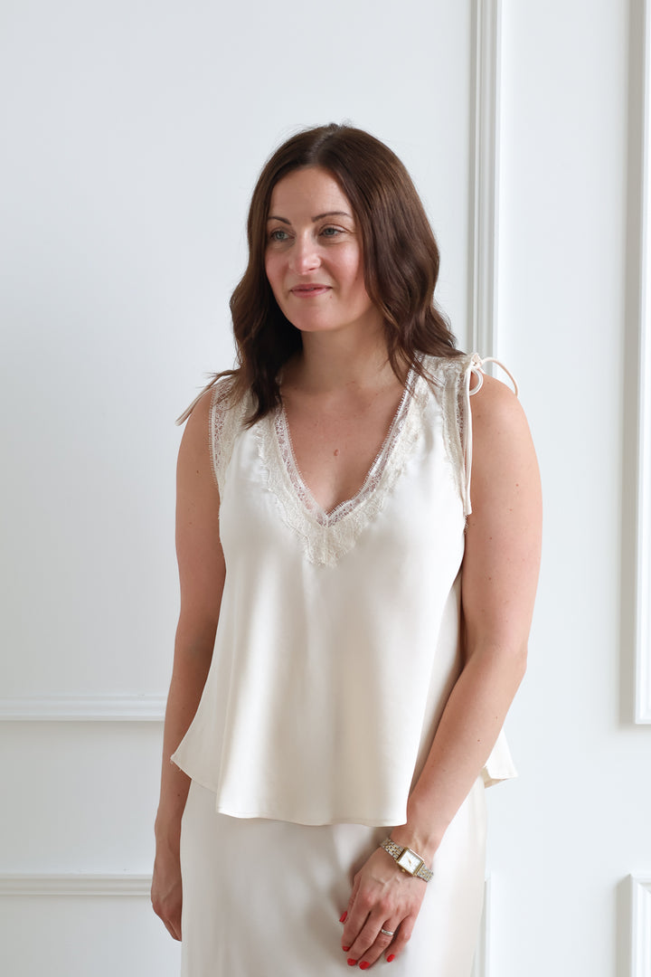 Champagne Lace Tank
