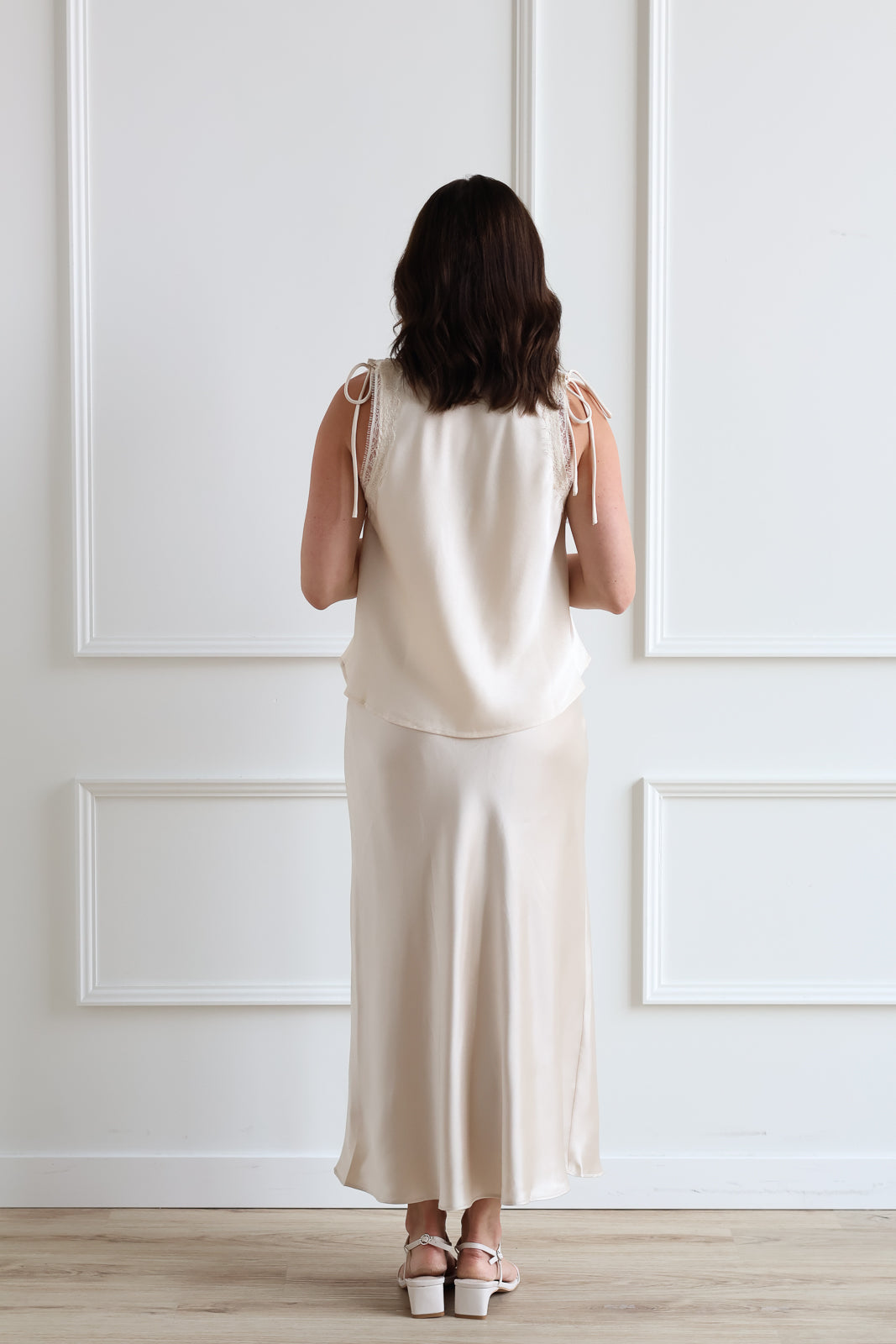 Champagne Slip Skirt