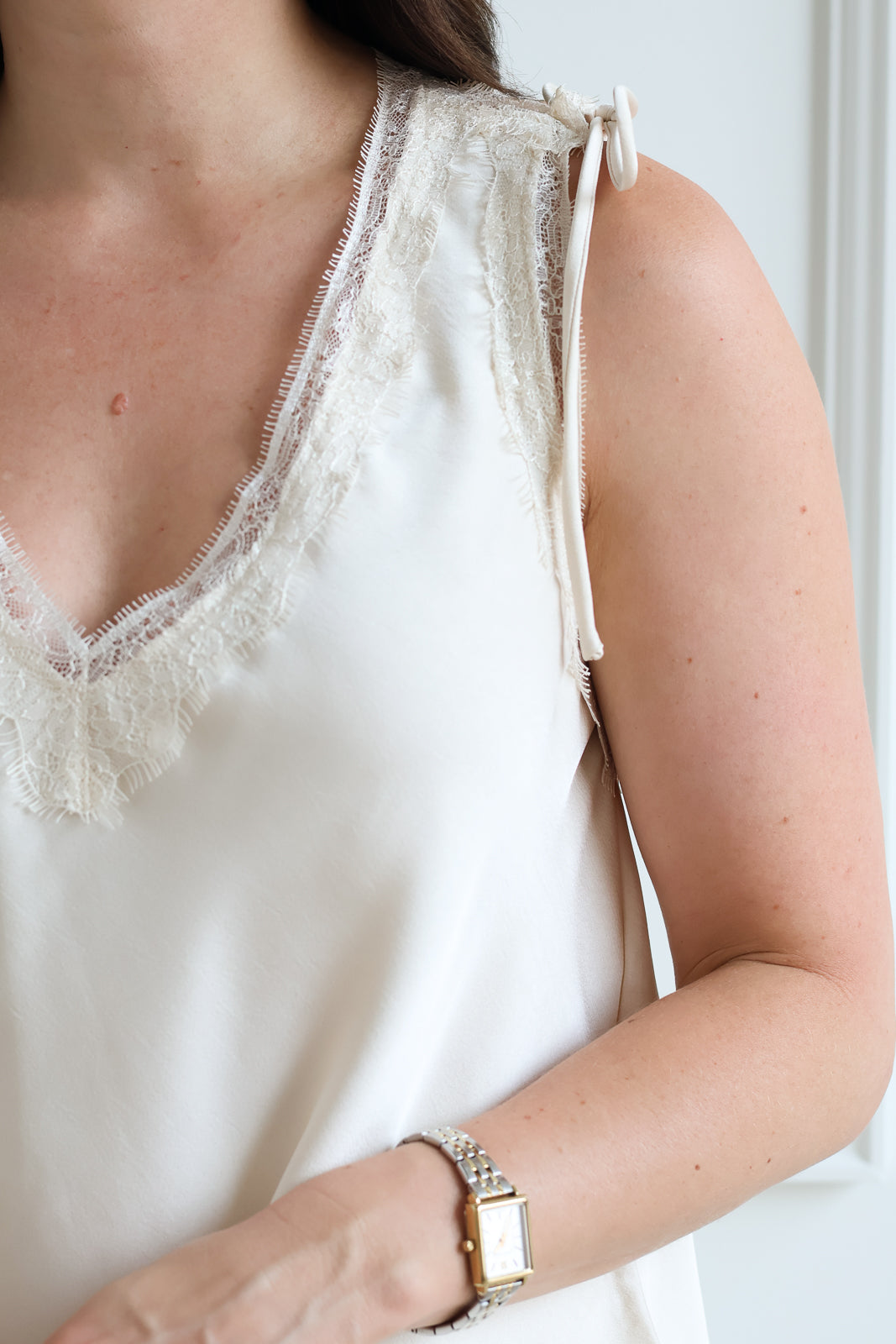 Champagne Lace Tank