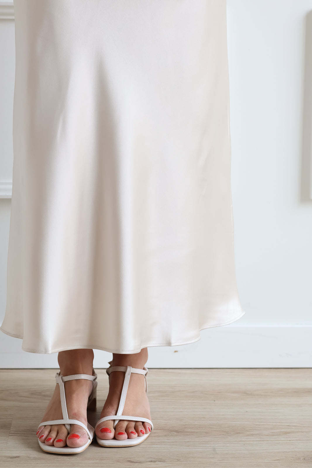 Champagne Slip Skirt