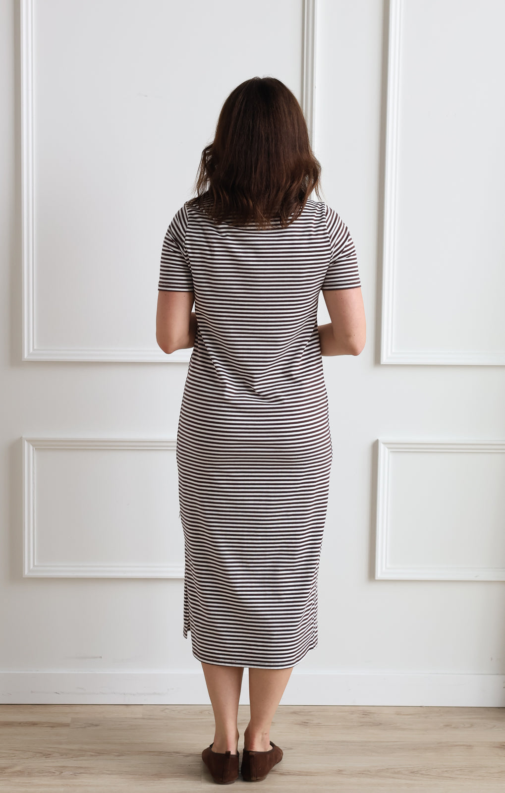 Victoria Stripe Midi Dress