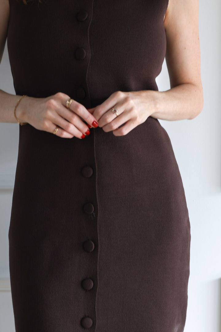 Vero Moda | Anne Knit Dress - Black Coffee