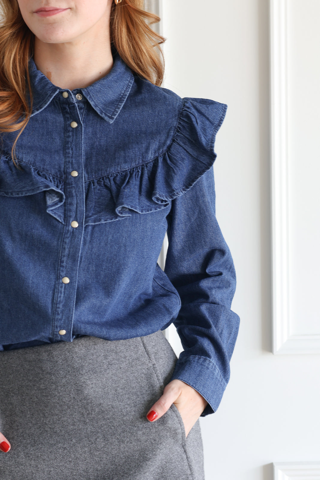 Vero Moda | Uli Frill Denim Blouse