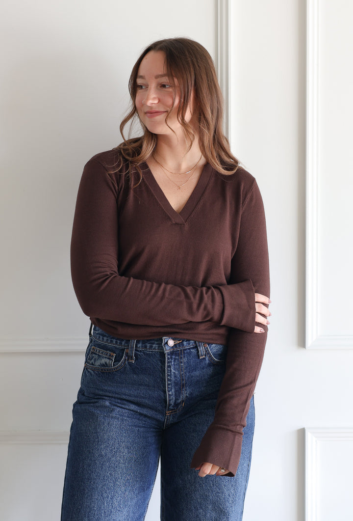 Dark Chocolate Knit Polo