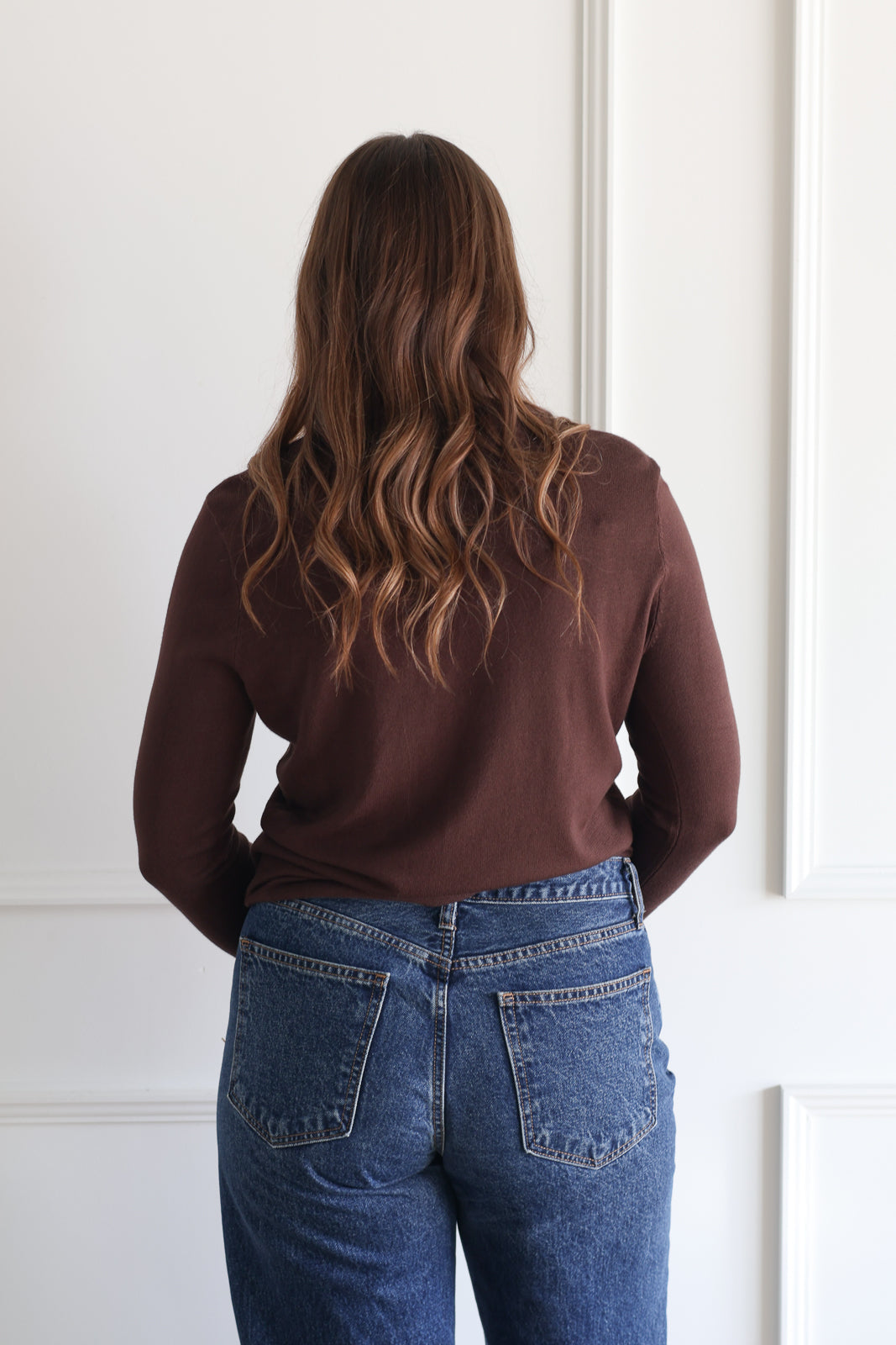 Dark Chocolate Knit Polo
