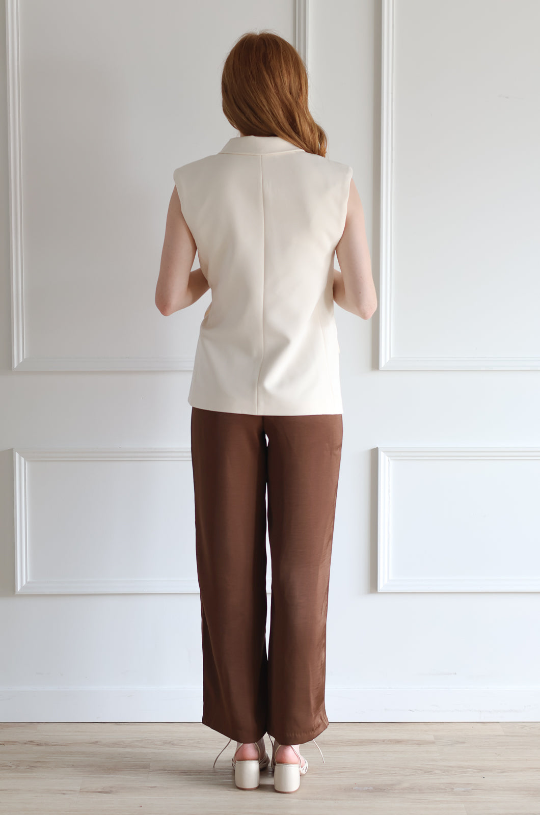 Caramel Satin Pants