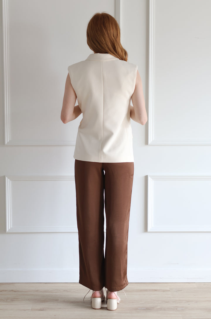 Caramel Satin Pants
