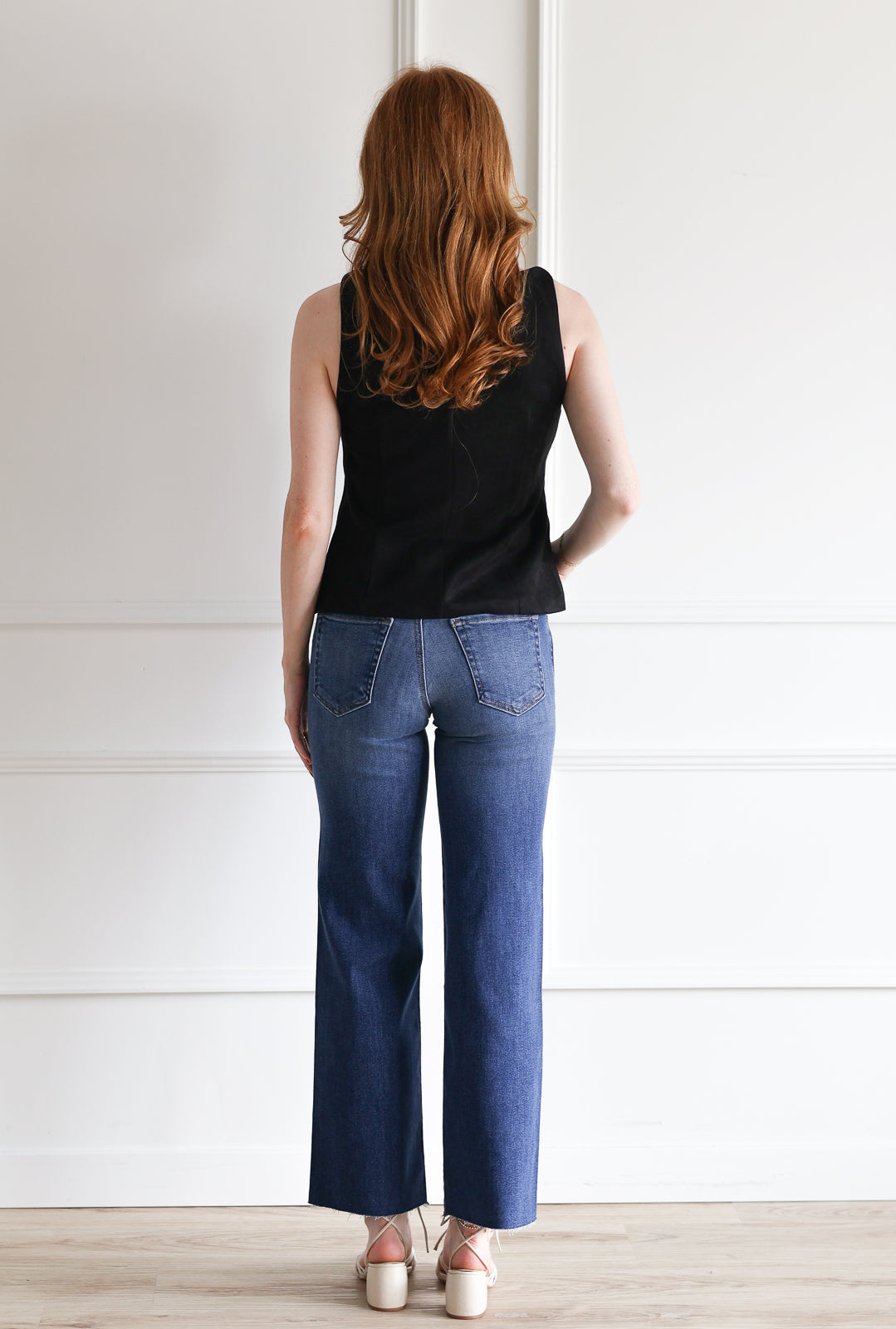 Suede Vest - Black